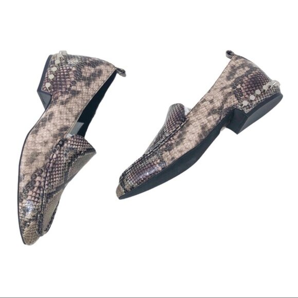 Jeffrey Campbell Barnett Snake Emboss/Stud Loafers 8.5 - EUC - Picture 12 of 12